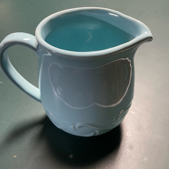 light blue vintage pitcher 7” tall - Picture 2 of 5